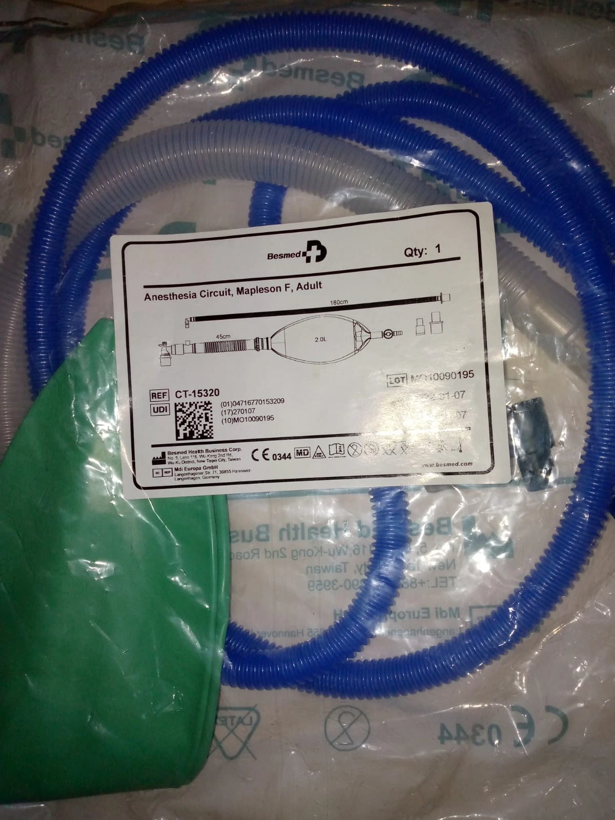 Besmed Anesthesi Circuit Adult